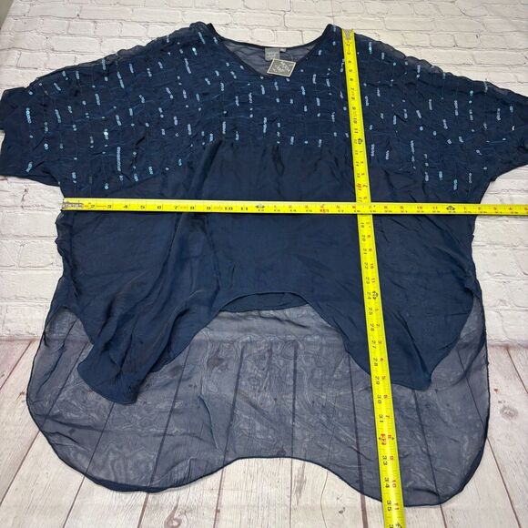 NWT Moda Seta Italy Women Blouse Top Shirt Size Small Built-in Tank D006 -13 - Picture 2 of 16